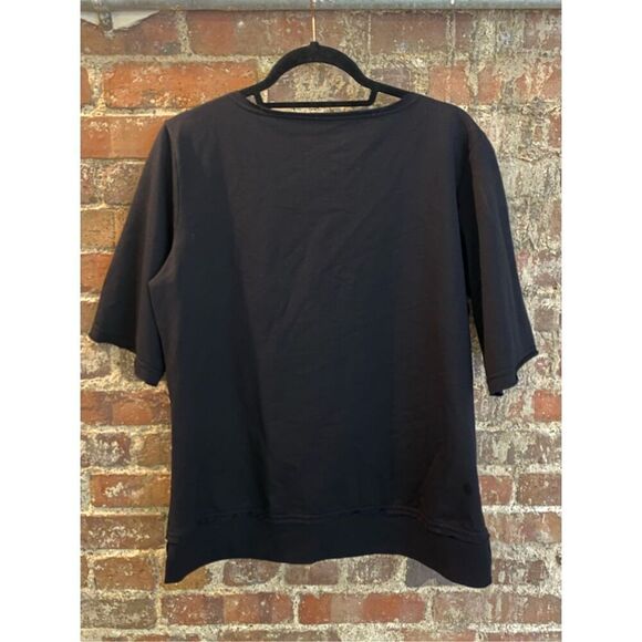 Authentic IOWA HAWKEYES Black Evelyn 3/4 Sleeve with Hawkeye Embroidered Emblem - Picture 6 of 13